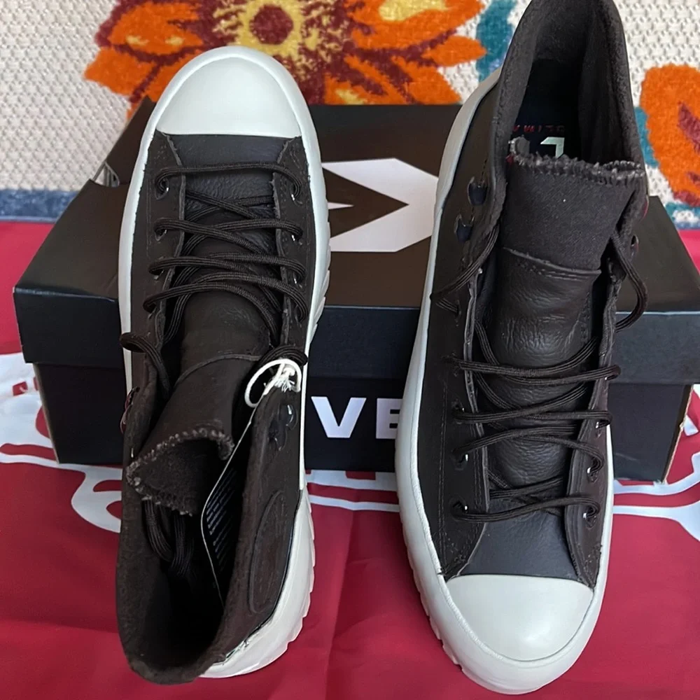 Converse A00911C CTAS LUGGED 2.0 CC HI VELVET BROWN/PAPYRUS/WHITE WMNS Platforms